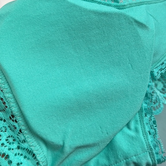 SEAMLESS STRETCH LACE BRA TOP REMOVABLE BRA PADS S/M L/XL NEW MINT PULL-ON - Picture 9 of 12